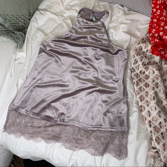 Kimchi Blue UO velvet a line tank - Picture 1 of 4